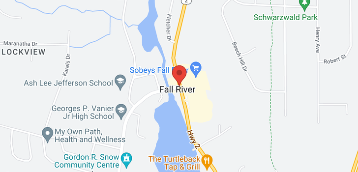 map of 1199 Fall River Road